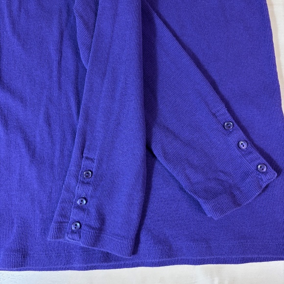 Gap Ribbed Long Sleeve T-Shirt - Purple - Picture 3 of 6